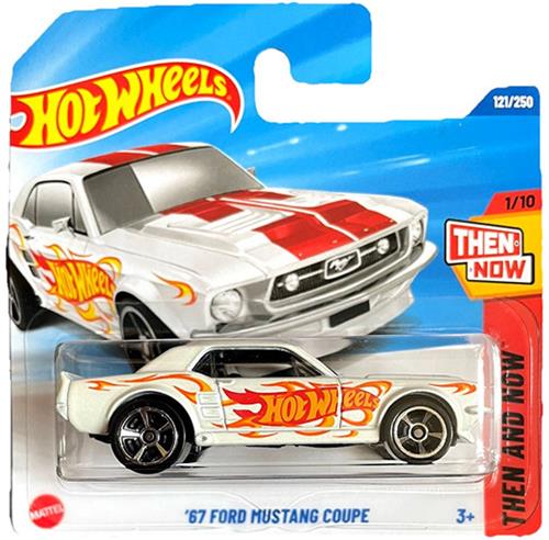 HOT WHEELS '67 FORD MUSTANG COUPE 121/250 RED WHITE HW THEN AND NOW 1/10 1:64
