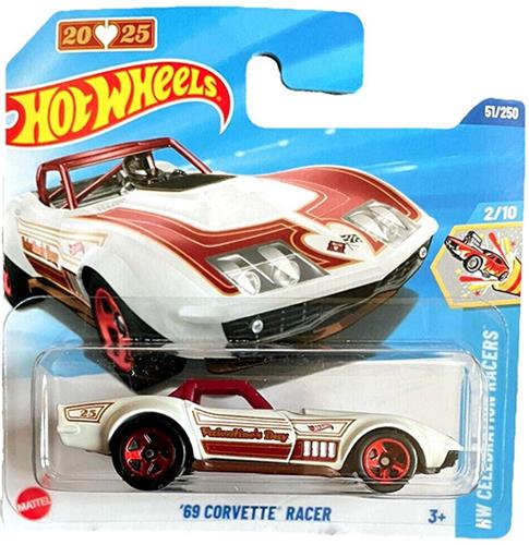 HOT WHEELS '69 CORVETTE RACER 25 VALENTINE'S DAY 51/250 HW CELEBRATION RACERS 2/10