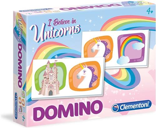 Clementoni - Domino Pocket Eenhoorn - Educatief spel