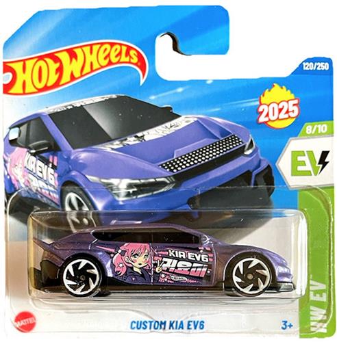 HOT WHEELS CUSTOM KIA EV6 PURPER 120/250 1:64 HW EV 8/10