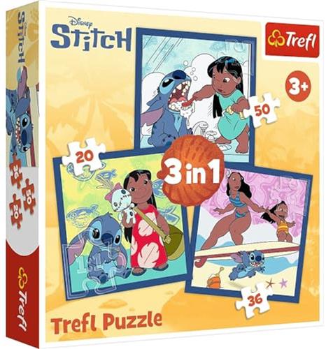 Trefl Trefl 3in1 - Time with Stitch / Disney Lilo&Stitch_FSC Mix 70%.