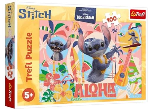 Trefl Trefl 100 - Stitch and friends in action / Disney Stitch The Movie_FSC Mix 70%.