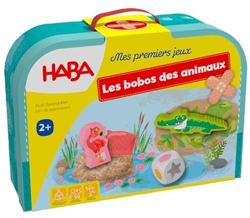Haba !!! Jeu - Mes premiers jeux - Les bobos des animaux (F = NL 2011719003 - DE 2011719001) (DE/E/F/NL/IT/ES).