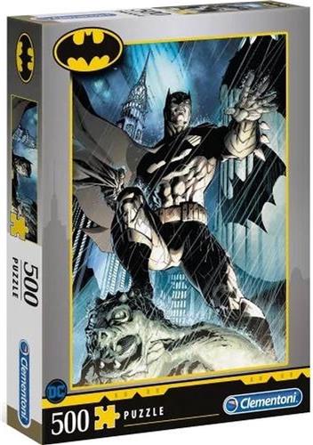 Clementoni - Puzzel - 500 Stukjes - Batman op Gargouille - Puzzel Voor Kinderen en Volwassenen - High Quality Collection