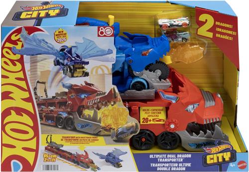 Hot Wheels Ultiem Dubbele Draak Transportvoertuig
