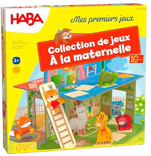 Haba !!! Jeu - Mes premiers jeux - À la maternelle - Collection de jeux (F = NL 2011718003 - DE 2011718001) (DE/E/F/NL/IT/ES).