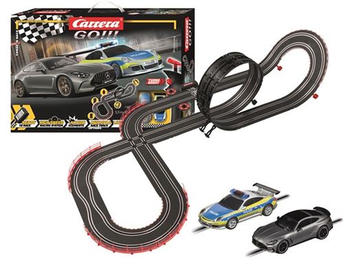 Carrera GO!!! Street Justice Showdown - Chase n Race - Mercedes AMG GT vs. Porsche 911 Polizei - Racebaan 5,3m Racebaan