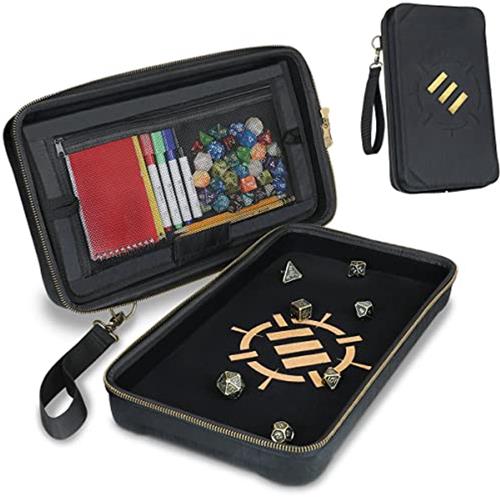 Enhance Gaming Tabletop RPGs Community Dice Organizer Case XL Rolling Tray.