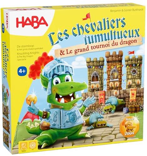 Haba !!! Jeu - Les chevaliers tumultueux & Le grand tournoi du dragon (F = NL 2011721006 - DE 2011721001) (DE/E/F/NL/IT/ES).