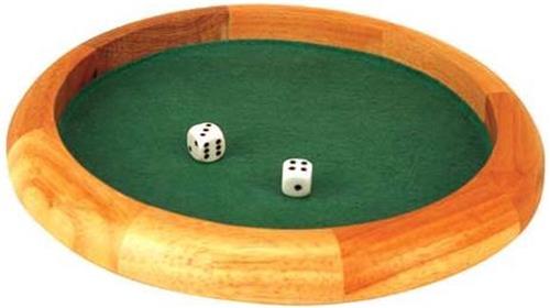 Pokerpiste Hout/Stof