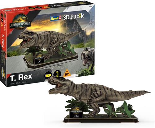 Revell 00246 Jurassic World Rebirth - T.Rex - 45 Stukjes - 44,1cm 3D Puzzel