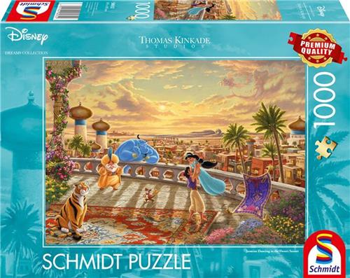 Schmidt Spiele Disney - Jasmine - Tanz in der Wüste bei Sonnenuntergang - 1000 Teile.