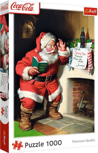 Trefl Trefl 1000 - Coca-Cola: Santa by the fireplace_FSC Mix 70%.