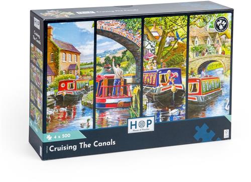 HOP - House of Puzzles 4 Puzzles - Auf dem Kanal - 500 Teile.