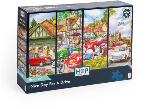 HOP - House of Puzzles 4 Puzzles - Ein schöner Tag für einen Ausflug - 500 Teile.