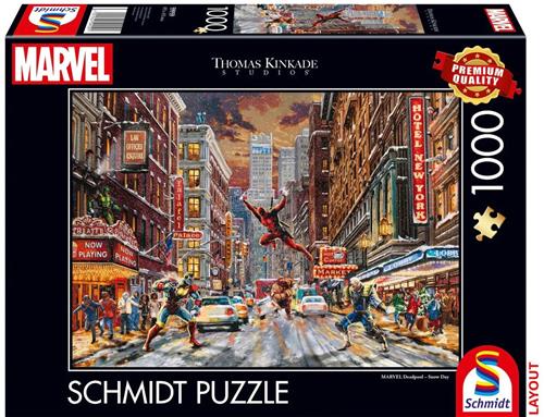 Schmidt Spiele Deadpool, Snow Day - 1000 Teile.