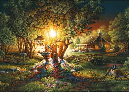 Schmidt Spiele Prächtiges Frühlingsleuchten - 1000 Teile.