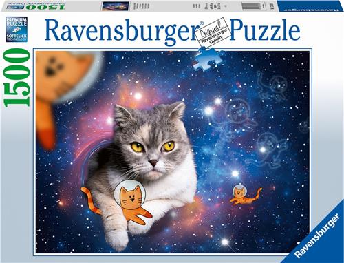Ravensburger puzzel Ruimtekat - Legpuzzel - 1500 stukjes