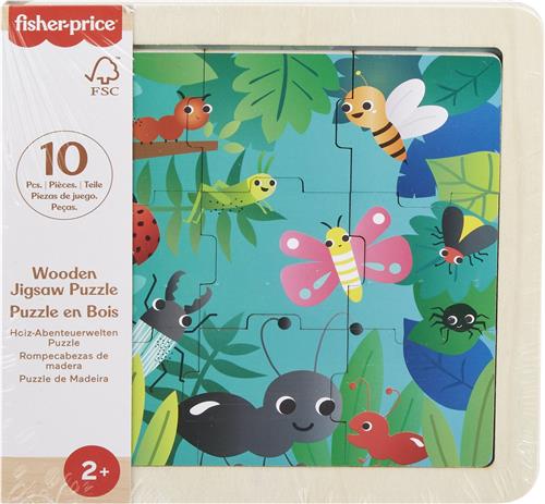 Fisher-Price Wooden Jigsaw Puzzle, 9 stuk(s), Dieren, 2 jaar