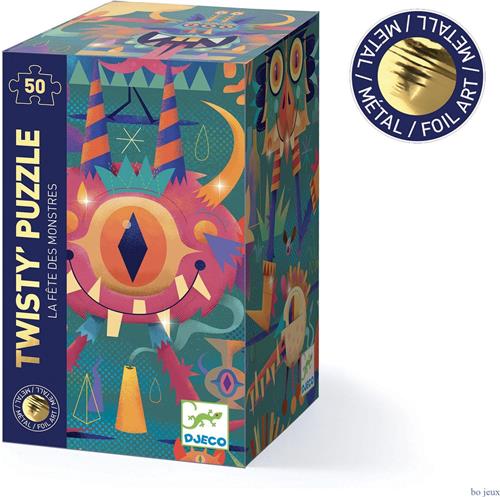Djeco wizzy puzzles Monster party - 50 stukjes