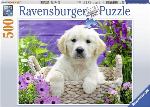 Ravensburger puzzel Lieve Golden Retriever - legpuzzel - 500 stukjes