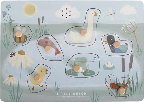 Little Dutch Houten Geluidenpuzzel Dieren