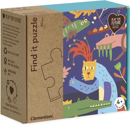 Clementoni Legpuzzel Find It 60 Stukjes, puzzels kinderen