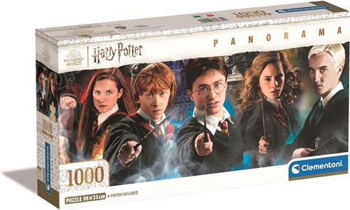 Clementoni - Puzzel - 1000 Stukjes - Panorama - Compacte doos - Harry Potter - Puzzel Voor Volwassenen en Kinderen - 14-99 jaar