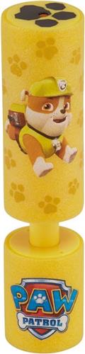 1x Paw Patrol waterpistool/waterpistolen van foam geel - Rubble - 15 cm - Zomerspeelgoed/buitenspeelgoed
