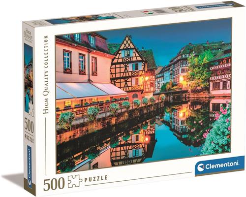 Clementoni - Puzzel 500 Stukjes High Quality Collection 35147 Strasbourg Old Town, Puzzel Voor Volwassenen en Kinderen, 14-99 jaar, 35147