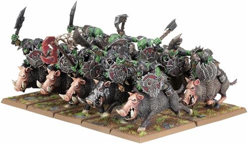 Warhammer - The Old World - Orc And Goblin Tribes - Orc Boar Boyz Mob - 09-06