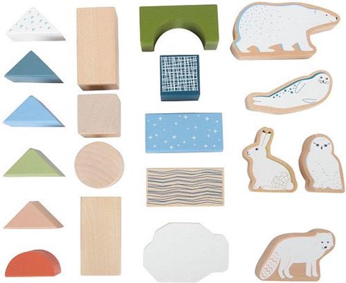 Small Foot - Houten Bouwblokken Arctic, 20dlg.