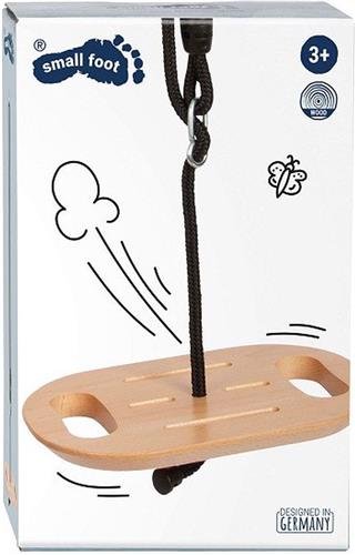Small Foot - Houten Disc Schommel met Handgrepen Black Line