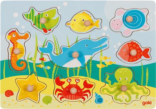 Goki Underwater world II, lift-out puzzle 30 x 21 x 2