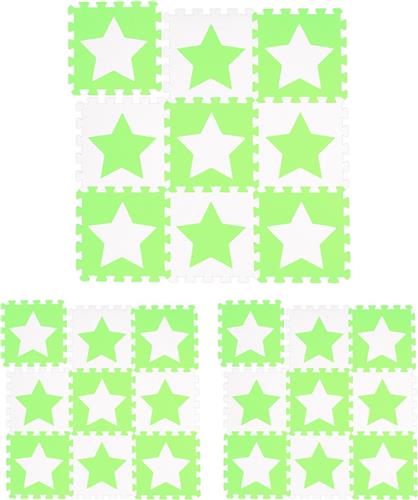 Relaxdays 27x speelmat foam sterren - puzzelmat - speelkleed - vloermat eva schuim