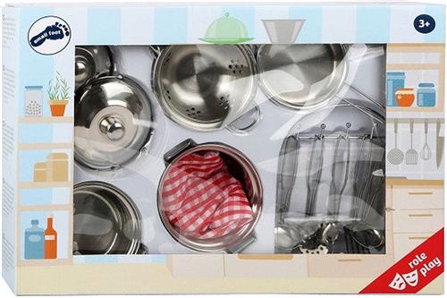 Small Foot - Metalen Kinder Kookgerei Set, 13dlg.