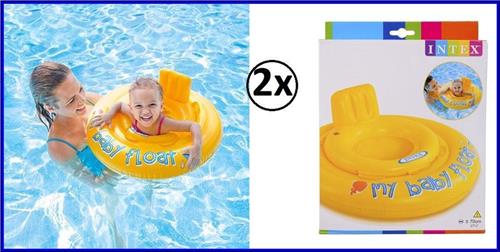 2x Opblaasbare Baby Float - 6 tot 12 maanden - tot 11 kilogram