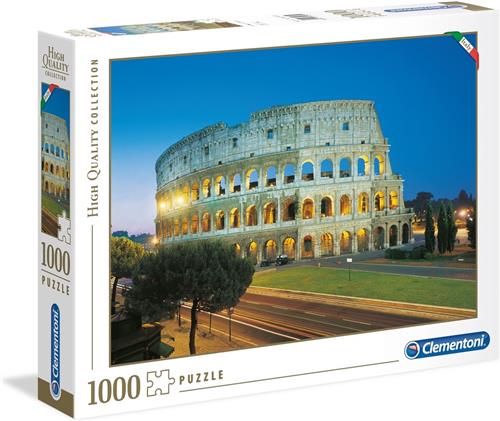 Clementoni Legpuzzel - High Quality Puzzel Collectie - Rome, Het Colosseum - 1000 stukjes, puzzel volwassenen