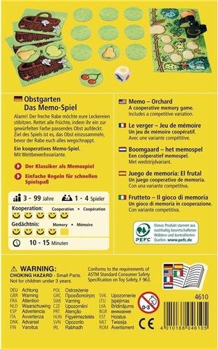 Speelgoed | Wooden Toys - !!! Spiel - Obstgarten-Das Memo-Spiel (Duits) = Frans