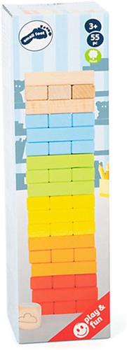 Small Foot - Houten Regenboog Wiebeltoren Spel