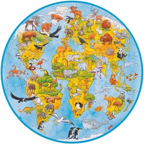 Goki Wereldpuzzel XXL