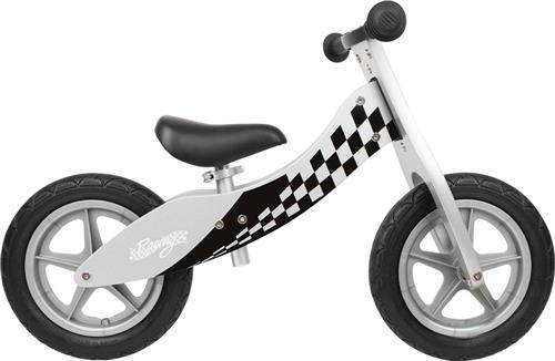 Small Foot Race Loopfiets - Loopfiets - Unisex - Wit;Zwart - 12