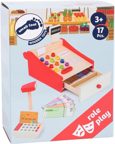 small foot - Play Cash Register with Receipt Paper Roll