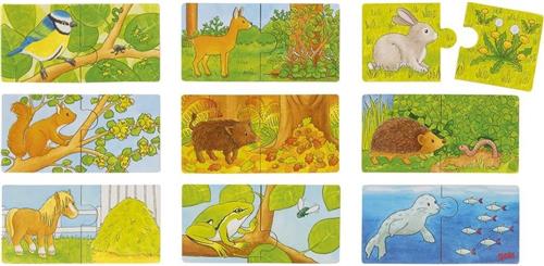 Goki Puzzel Wie Voedt Wie? 14 Cm 9 Stuks