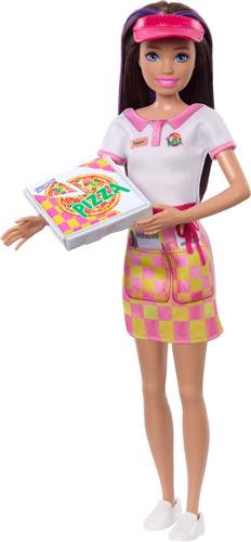 Barbie Skippe Pizzaserveerster - Met Pizza en Meeneemdoos - Barbiepop