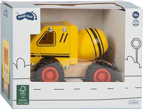 Small Foot - Houten Cementvrachtwagen Geel