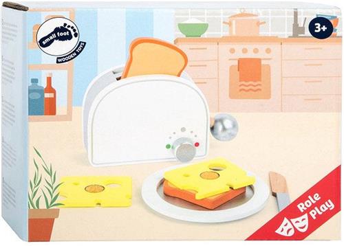 Small Foot - Houten Speeleten Ontbijtset met Broodrooster, 7dlg.