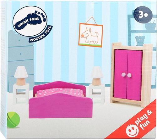 Small Foot - Houten Poppenhuis Meubeltjes Slaapkamer, 6dlg.
