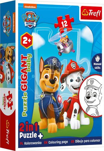 Paw Patrol Inkleur puzzel - Baby