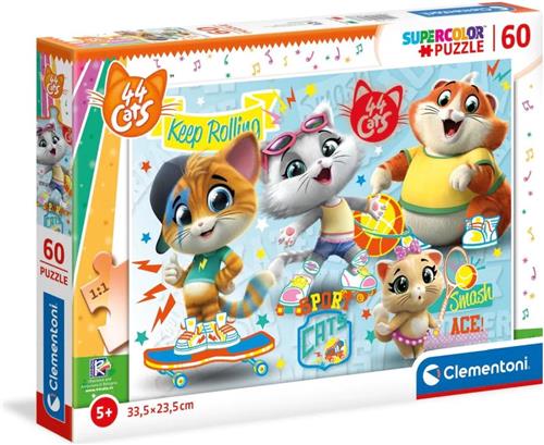 CLEMENTONI CATS PUZZEL 60  STUKJES